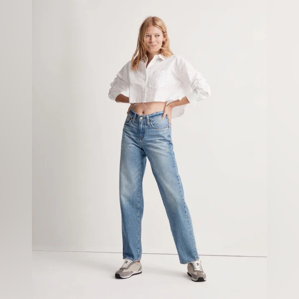 NWT Madewell x Donni Low-Rise Loose Jeans in Mathison Wash - 25